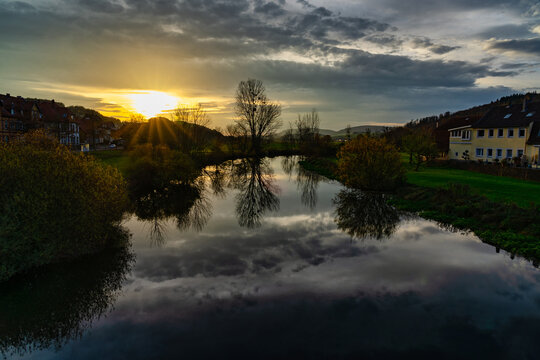 Sonnenaufgang in Alfeld an der Leine