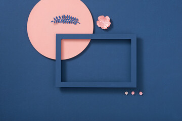 Spring. Flowers frame template