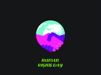Human Rights day concept vector illustration. Social diversity concept.
