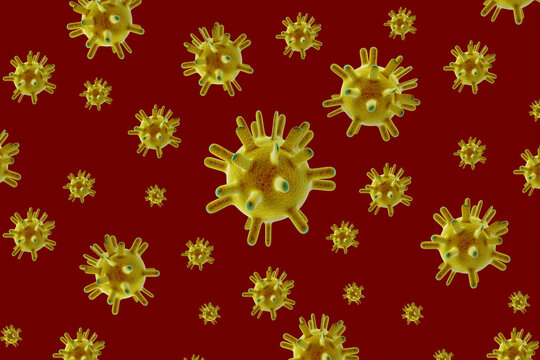 Models of Coronavirus molecules.