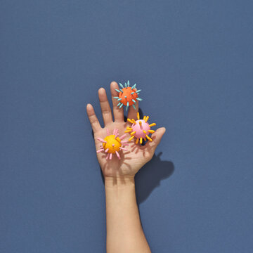 The virus in the hands