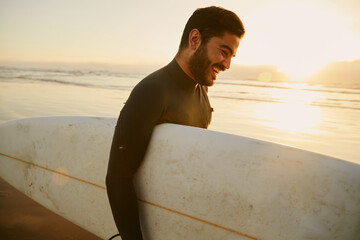 Surfer on beach