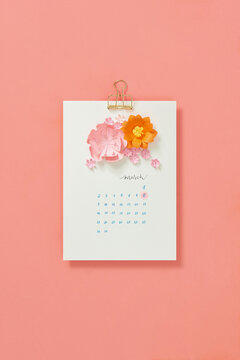 Happy women's day greeting card. Postcard on March 8.