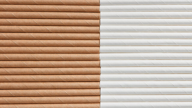 Symetrical background from papercraft straws.