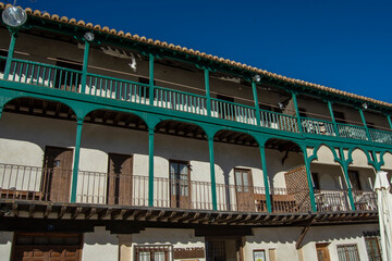Fototapeta na wymiar Balcones de la plaza de Chinchón