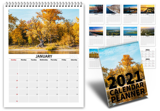 2021 Calendar Planner Layout