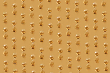 Golden vintage hourglass pattern .