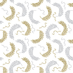 watercolor pattern of tropical leaves