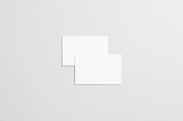 Business Card Mock-Up (85x55mm) - Two Overlapping Cards