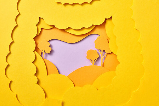 Papercraft digestive system as natural ecosystem.