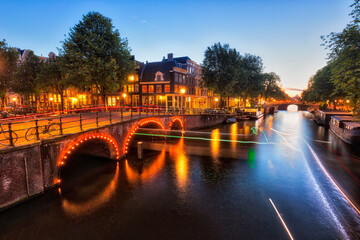 Amsterdam at night, Netherlands
