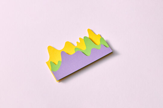 Handmade paper multicolored graphs.