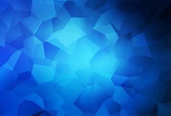 Obraz premium Dark BLUE vector template with chaotic shapes.