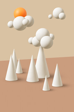 Gypsum shapes as a natural landscape.