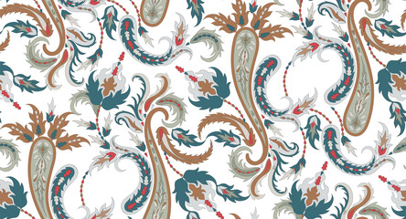 
Pattern in oriental style on a white background