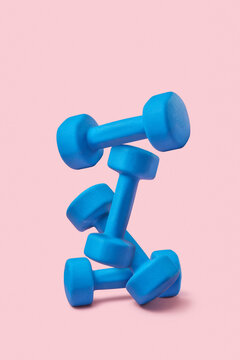 Balancing construction from dumbbells.