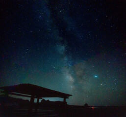 Milkyway Galaxy, panorama point arches national park