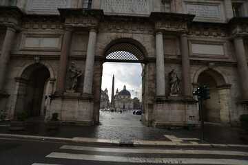 Fototapeta premium Roma Piazza del Poplo