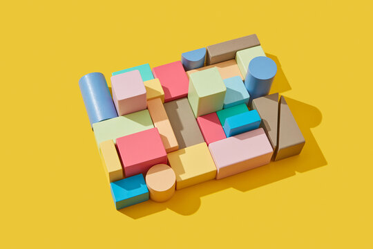 Three-dimensional geometric puzzle constructor.
