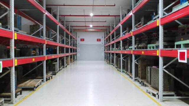 Indoor Warehouse Shelves for Technology and Engineering Products