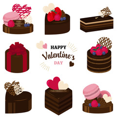 バレンタインケーキセット/ Valentine's Day Cake Set