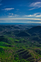The Garbi viewpoint in the Sierra Calderona of Valencia