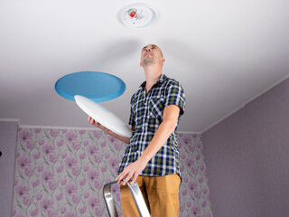 Male isfinishing assembling and mounting ecological ceiling LED light