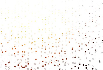 Light Orange vector cover with polygonal style.