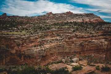 Rock formation in Capitol Reef, Utah