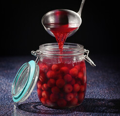 Preserving Homemade Cherry Compote
