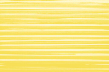 Illuminating yellow Cling film folds texture, plastic, vinyl background. Striped overlay for mockup. Abstract, art design, layout.