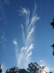 rainbow in the clouds