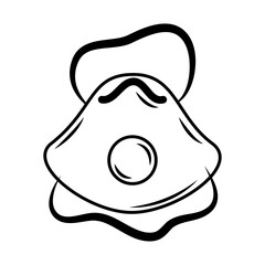 medical wear protective mask equipment sketch icon