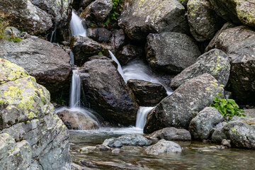Naklejka na ściany i meble waterfall on the rocks