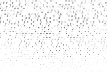 Fototapeta na wymiar Light Silver, Gray vector background with bubbles.