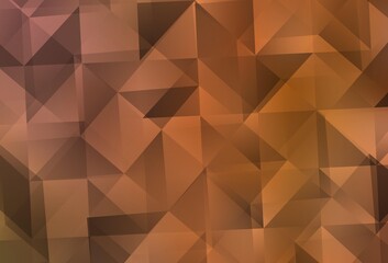 Fototapeta premium Light Orange vector low poly texture.