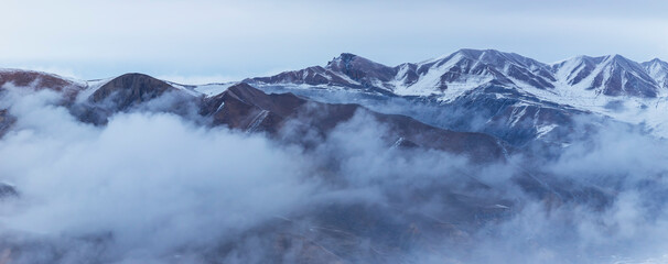 Winter time in the mountains