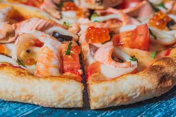 Pizza delicious and fast food