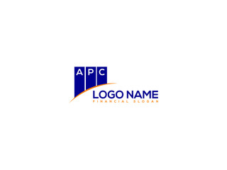 Financial APC Logo Image, apc Letter Logo
