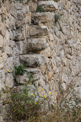 traditional staircase in a stone wall, Lloret de Vista Alegre, Mallorca, Balearic Islands, Spain