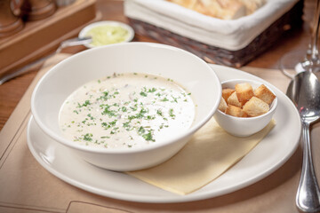 Creamy mushroom soup
