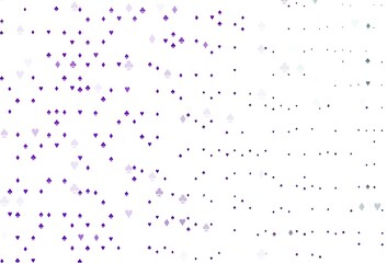 Light Purple vector background with cards signs.