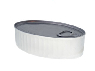 Still life of canned food in different types of cans