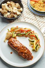 Trucha a la Navarra, famous food recipes of Spanish cuisine