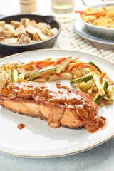 Trucha a la Navarra, famous food recipes of Spanish cuisine