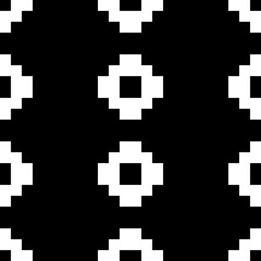 Obraz premium Seamless pattern. Inca crosses ornament. Tribal wallpaper. Ethnical folk image. Tribe motif. Ancient mosaic. Digital paper for web design, textile print. Ethnic embroidery background. Vector artwork.