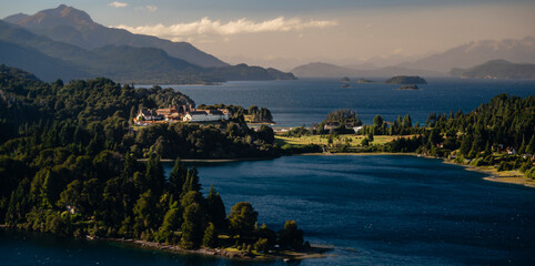 view of the Llao Llao hotel in Bariloche