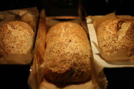 bread baking in the Oven 1