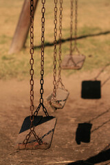 empty swing in the park