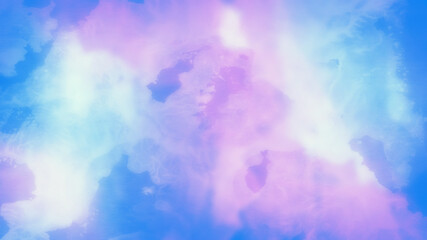 Abstract blurred blue, pink and white watercolor background